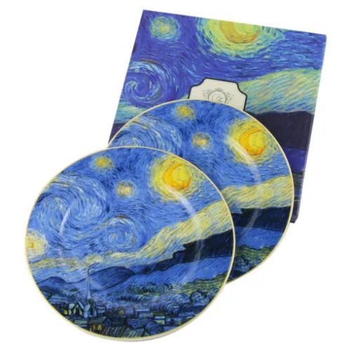 Set 2 farfurii din portelan 19.2 cm starry night