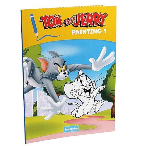 Carte de colorat tom si jerry 1