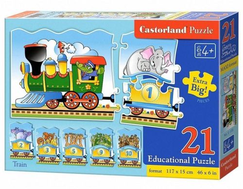 Puzzle educativ train-castorland e135