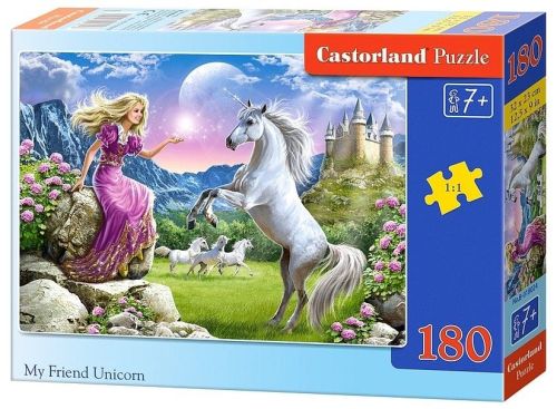 Puzzle 180 piese my friend unicorn castorland 18024