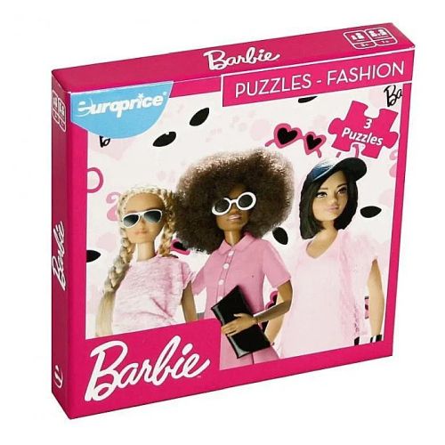 Puzzle barbie 3x9 piese fashion ep