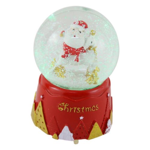 Glob de zapada cu muzica christmas 15cm 2344