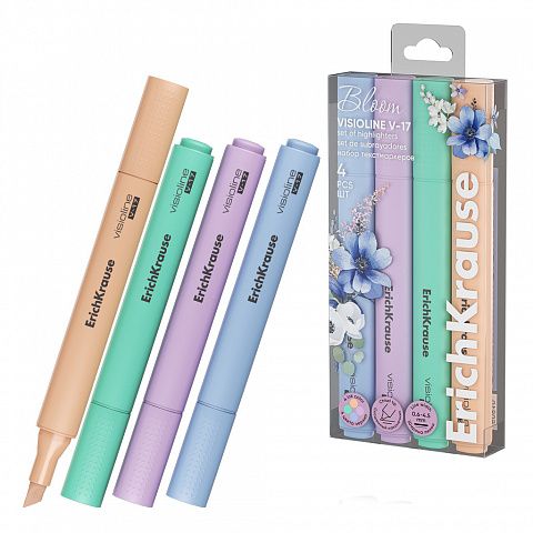 Set 4 text marker visioline v-17 pastel bloom erich 60810