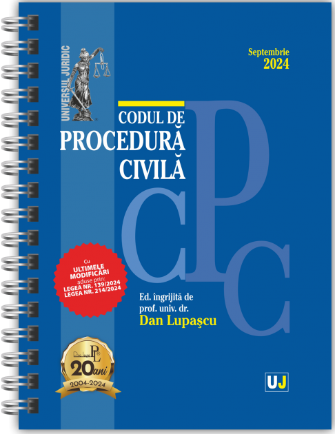 Codul de procedura civila. Septembrie 2024 (editie spiralata) - Dan Lupascu