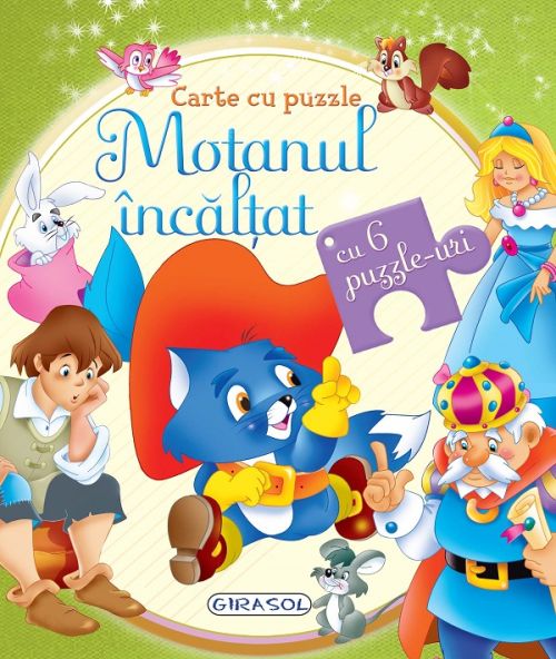 Carte cu puzzle. Motanul incaltat