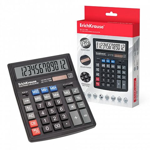 Calculator erich 12 digit dc 777-12n 37772