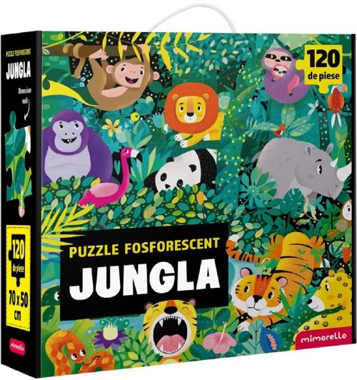 Puzzle fosforescent 120 piese - Jungla