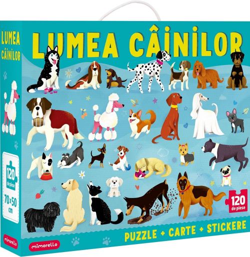 Puzzle 120 piese - Lumea cainilor