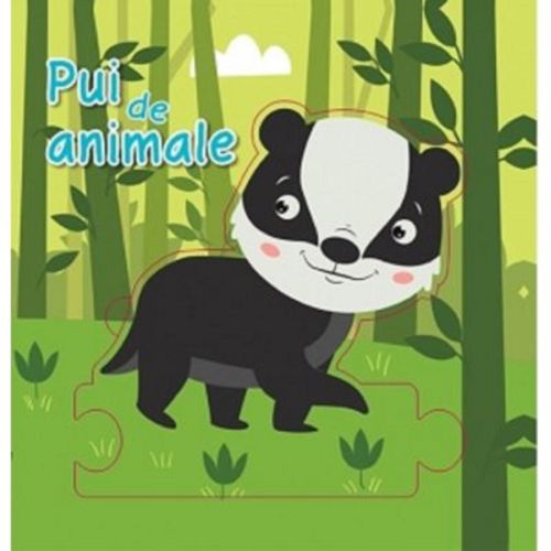 Pui de animale. Carte Puzzle