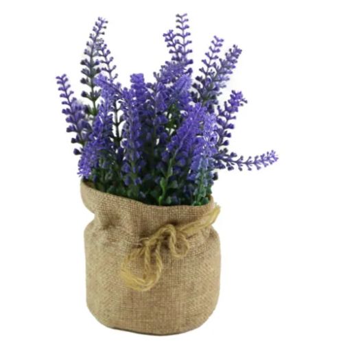 Floare artificiala in ghiveci 7x17cm lavanda 382333