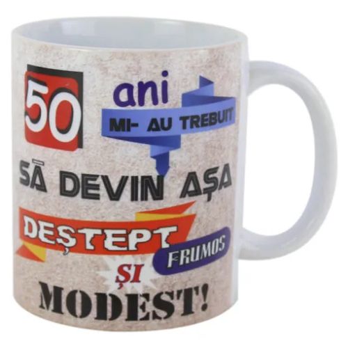 Cana ceramica 50 ani mi-au trebuit 330 ml 2202