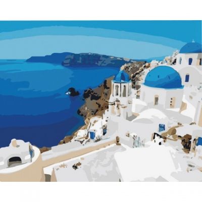 Panza de pictura pe numere 40x50cm Santorini 89650 centrum