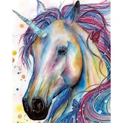 Panza de pictura pe numere 40x50cm unicorn 89656 centrum