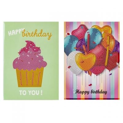 Kit mozaic 5d pietre acrilice happy b-day 13x18cm 89772