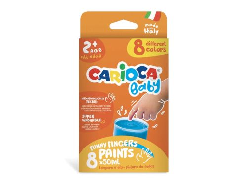 Acuarele baby finger paint carioca 8*50ml skp052