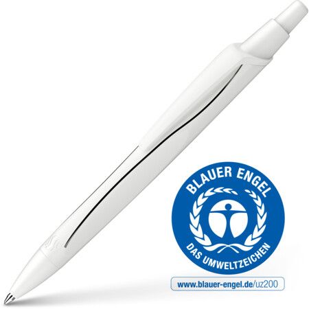 Ballpoint pen reco white refill eco 725 m black