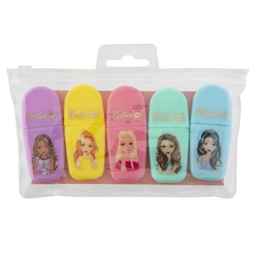 Set 5 mini textmarkere besties gdbst140018