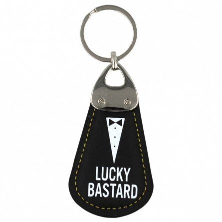 Breloc metal lucky bastard nklbkey001