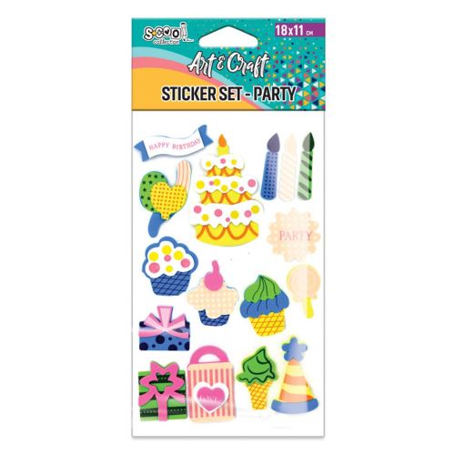 Accesorii craft stickere 3d party s-cool sc2607